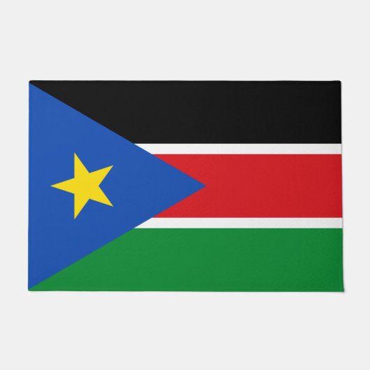 Vlag van Zuid-Sudan (Afrika) Deurmat (Voorkant)