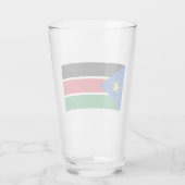 Vlag van Zuid-Sudan (Afrika) Glas (Achterkant)