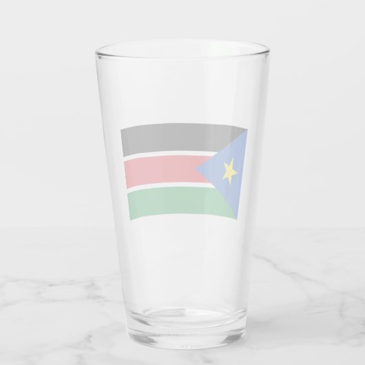 Vlag van Zuid-Sudan (Afrika) Glas (Achterkant)