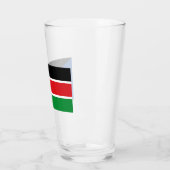 Vlag van Zuid-Sudan (Afrika) Glas (Links)