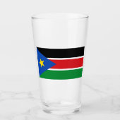 Vlag van Zuid-Sudan (Afrika) Glas (Voorkant)