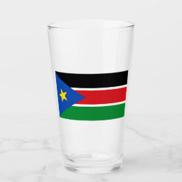 Vlag van Zuid-Sudan (Afrika) Glas