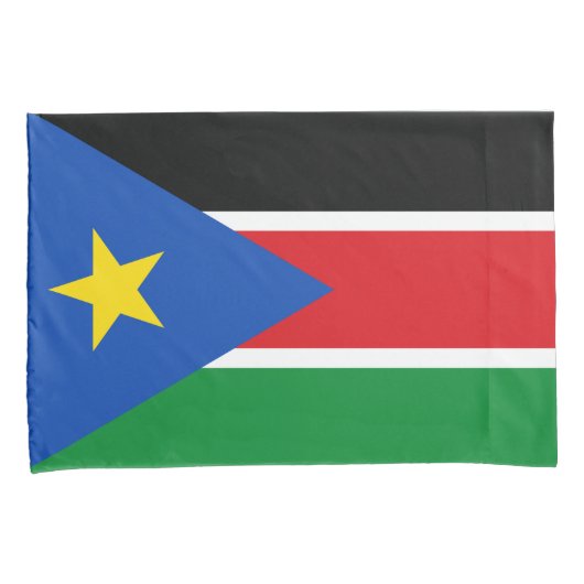 Vlag van Zuid-Sudan (Afrika) Kussensloop (Voorkant-Rechts)