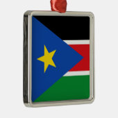 Vlag van Zuid-Sudan (Afrika) Metalen Ornament (Rechts)