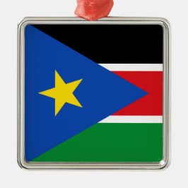 Vlag van Zuid-Sudan (Afrika) Metalen Ornament