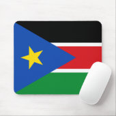 Vlag van Zuid-Sudan (Afrika) Muismat (Met muis)