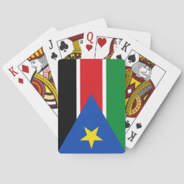 Vlag van Zuid-Sudan (Afrika) Pokerkaarten