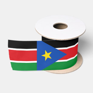 Vlag van Zuid-Sudan (Afrika) Satijnen Lint
