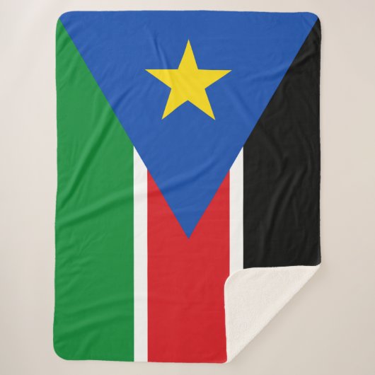 Vlag van Zuid-Sudan (Afrika) Sherpa Deken (Voorkant)