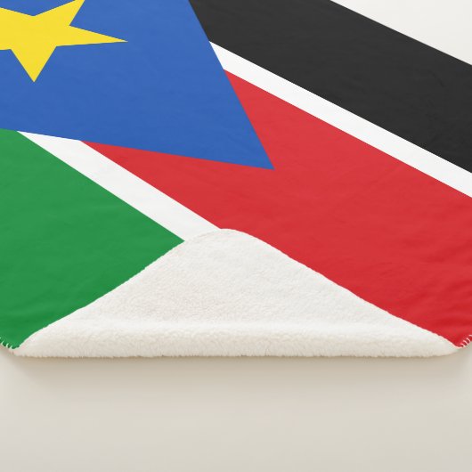 Vlag van Zuid-Sudan (Afrika) Sherpa Deken (3/4)