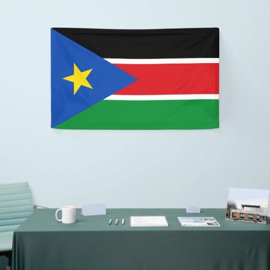 Vlag van Zuid-Sudan (Afrika) Spandoek (Beurs)