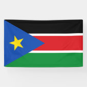 Vlag van Zuid-Sudan (Afrika) Spandoek (Horizontaal)