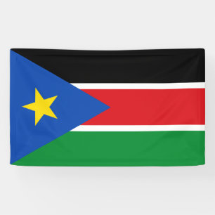 Vlag van Zuid-Sudan (Afrika) Spandoek