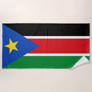 Vlag van Zuid-Sudan (Afrika) Strandlaken
