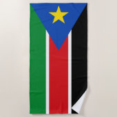 Vlag van Zuid-Sudan (Afrika) Strandlaken (Voorkant)
