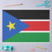 Vlag van Zuid-Sudan (Afrika) Tissuepapier (Craft)