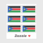 Vlag van Zuid-Sudan - een collectie Sticker (Vel)