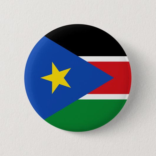 vlag van zuid-sudan ronde button 5,7 cm (Voorkant)