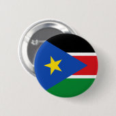 vlag van zuid-sudan ronde button 5,7 cm (Voorkant /achterkant)