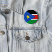 vlag van zuid-sudan ronde button 5,7 cm (In situ)