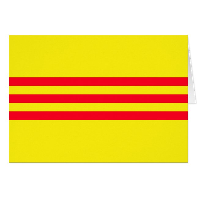 Vlag van Zuid-Vietnam (Voorkant Horizontaal)