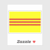 Vlag van Zuid-Vietnam (1955-1975) Sticker (Vel)