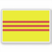 Vlag van Zuid-Vietnam (1955-1975) Sticker (Voorkant)