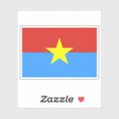 Vlag van Zuid-Vietnam (1975-1976) Sticker (Vel)