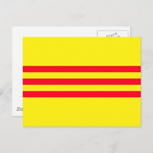 Vlag van Zuid-Vietnam Briefkaart (Voorkant / Achterkant)