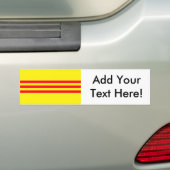 Vlag van Zuid-Vietnam Bumpersticker (Op auto)