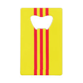Vlag van Zuid-Vietnam Creditkaart Flessenopener (Voorkant)