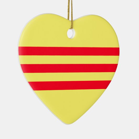 Vlag van Zuid-Vietnam Keramisch Ornament (Rechts)