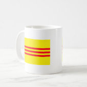 Vlag van Zuid-Vietnam Koffiemok (Voorkant links)
