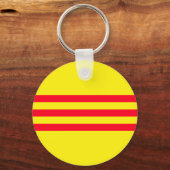 Vlag van Zuid-Vietnam Sleutelhanger (Voorkant)