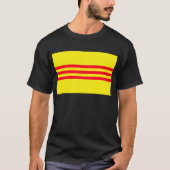 Vlag van Zuid-Vietnam T-shirt (Voorkant)