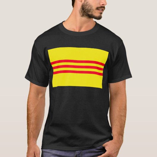 Vlag van Zuid-Vietnam T-shirt (Voorkant)
