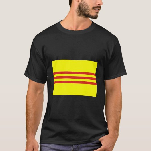 Vlag van Zuid-Vietnam T-shirt (Voorkant)