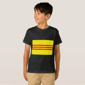 Vlag van Zuid-Vietnam T-shirt (Voorkant volledig)