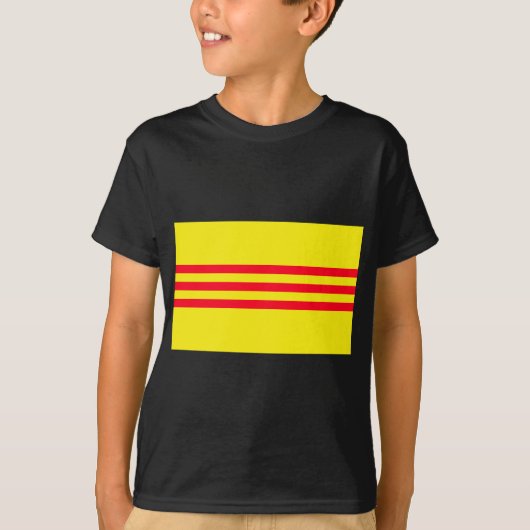 Vlag van Zuid-Vietnam T-shirt (Voorkant)
