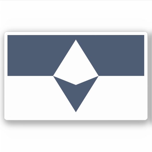 Vlag van Zuidelijk Antarctica Sticker (Voorkant)