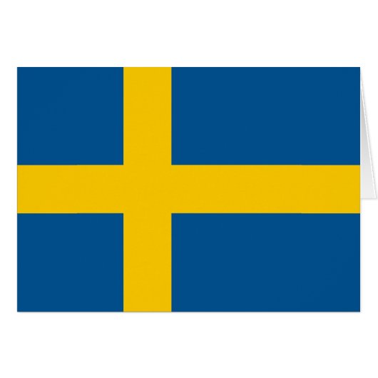 Vlag van Zweden (Voorkant Horizontaal)