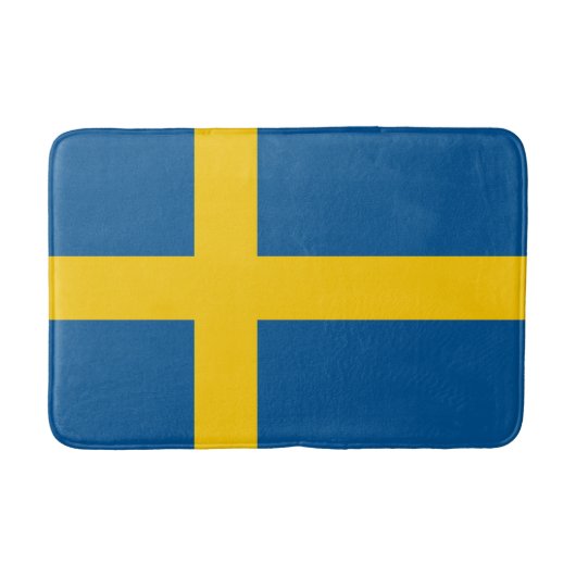 Vlag van Zweden Badmat (Voorkant)