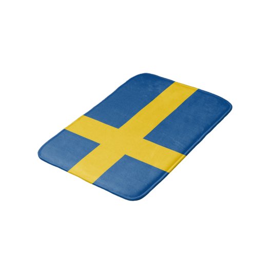 Vlag van Zweden Badmat (Gekanteld)
