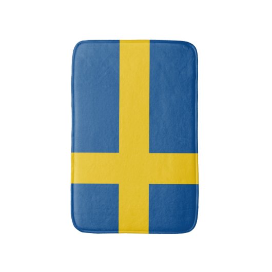 Vlag van Zweden Badmat (Voorkant Verticaal)