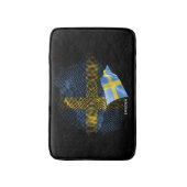 Vlag van Zweden Badmat (Voorkant Verticaal)