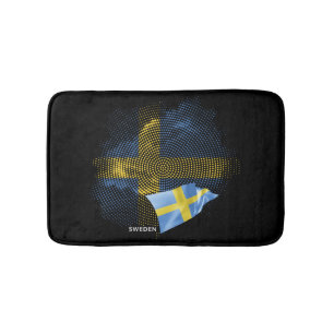 Vlag van Zweden Badmat