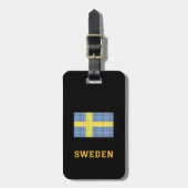 Vlag van Zweden Bagage Label (Voorkant verticaal)