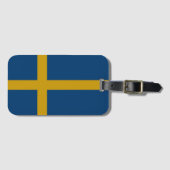 Vlag van Zweden Bagagelabel (Voorkant (horizontaal))