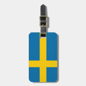 Vlag van Zweden Bagagelabel (Voorkant verticaal)