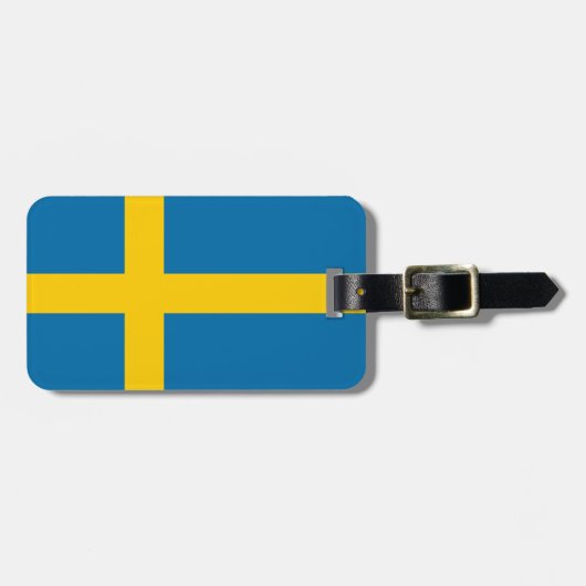 Vlag van Zweden Bagagelabel (Voorkant horizontaal)
